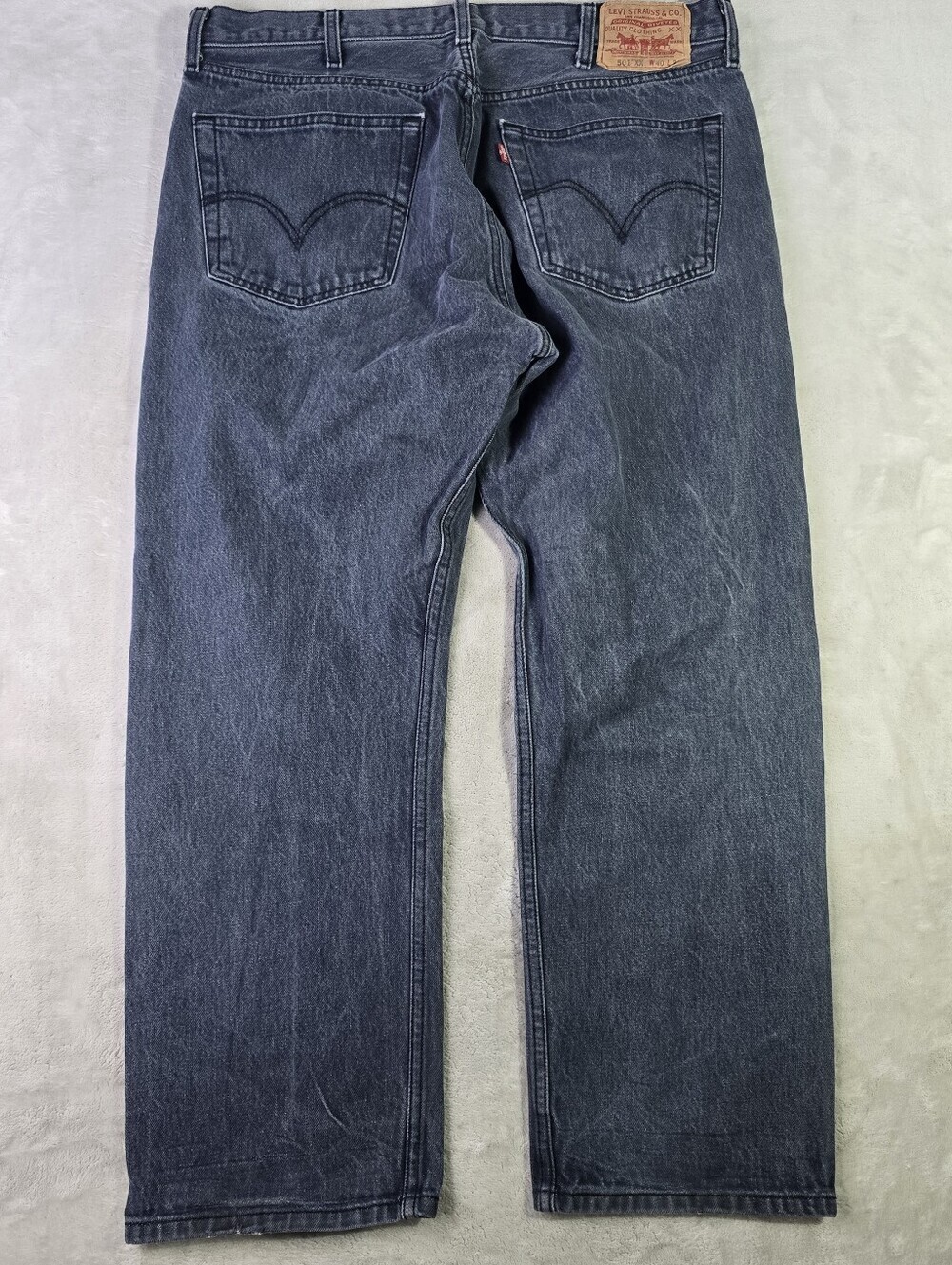 VTG Y2K Levi’s 501 XX Black Jeans Actual Sz 36x28 Classic Button Fly Design